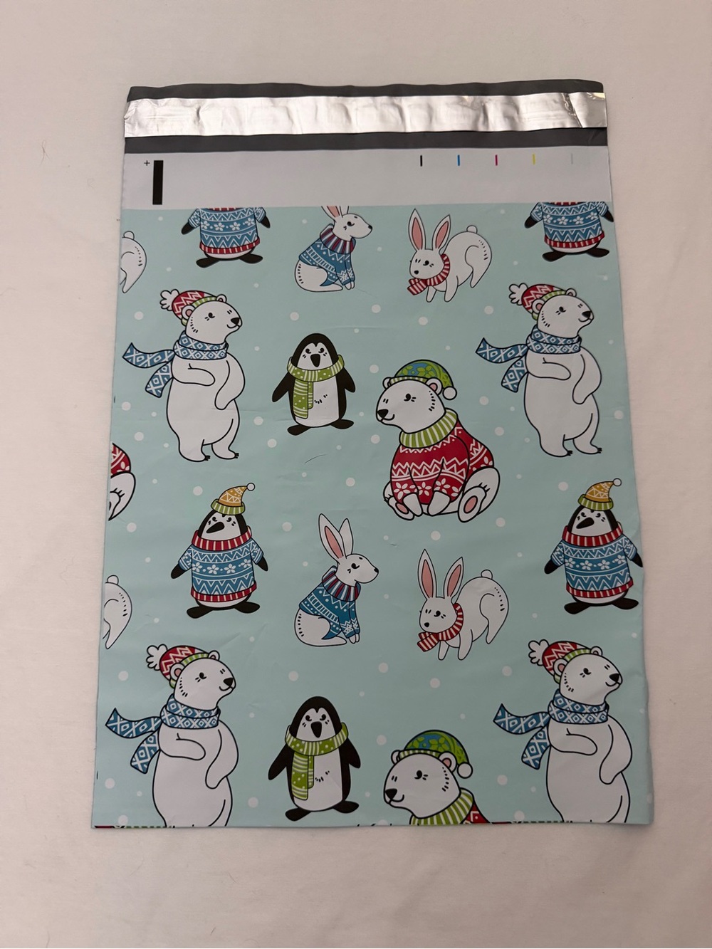 Poly  Mailers Winter Animal Print 25 Mailing Bags